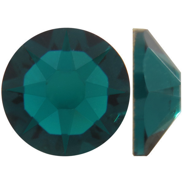 Смарагд | Emerald Стрази Swarovski (Розмір 3ss; Тип_нанесения Клей E6000)