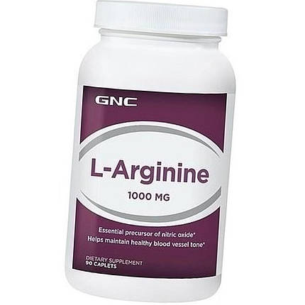 Аргінін GNC L-Arginine 1000 90 капс Топ продаж, фото 1