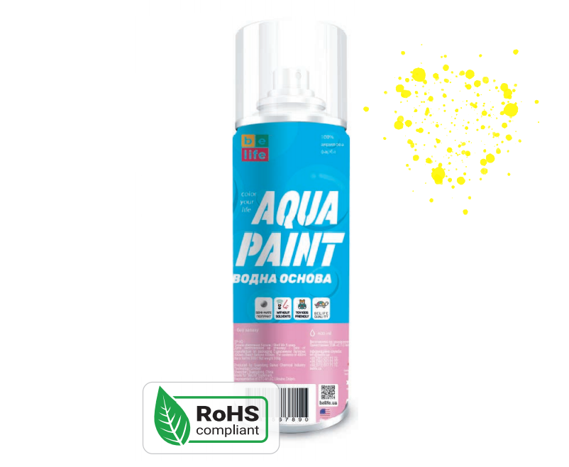 Краска Belife Aqua Paint лимон шелковисто матовая (А25)