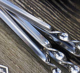 Подарунковий набір шампурів 6шт бронза в шкіряному чохлі, фото 7
