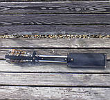 Подарунковий набір шампурів 6шт бронза в шкіряному чохлі, фото 4