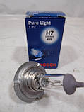 Лампа H7 галогенка 12V 55W Pure Light Bosch PX26d, фото 2