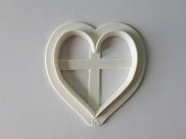 Вирубка кондитерська пластик Серце 6 см (200419)