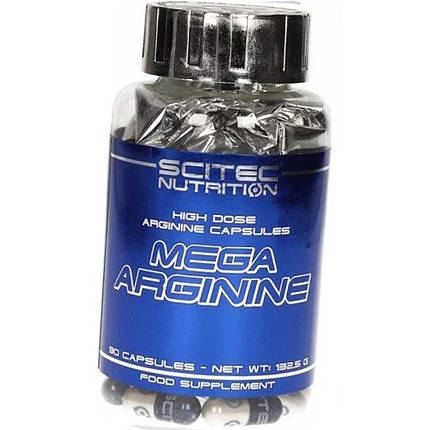 Аргінін Scitec Mega Arginine 90 капсул, фото 3