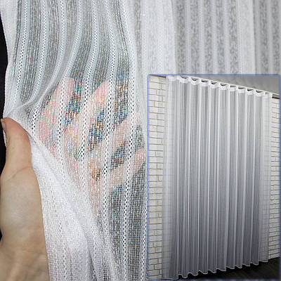 Тюль льон, Туреччина "Mersin", колір білий. Код 964т