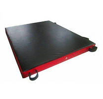 Мат з липучками для шведської стінки, шкірозамінник 100х100х8 см (Тіа-sport ТМ)