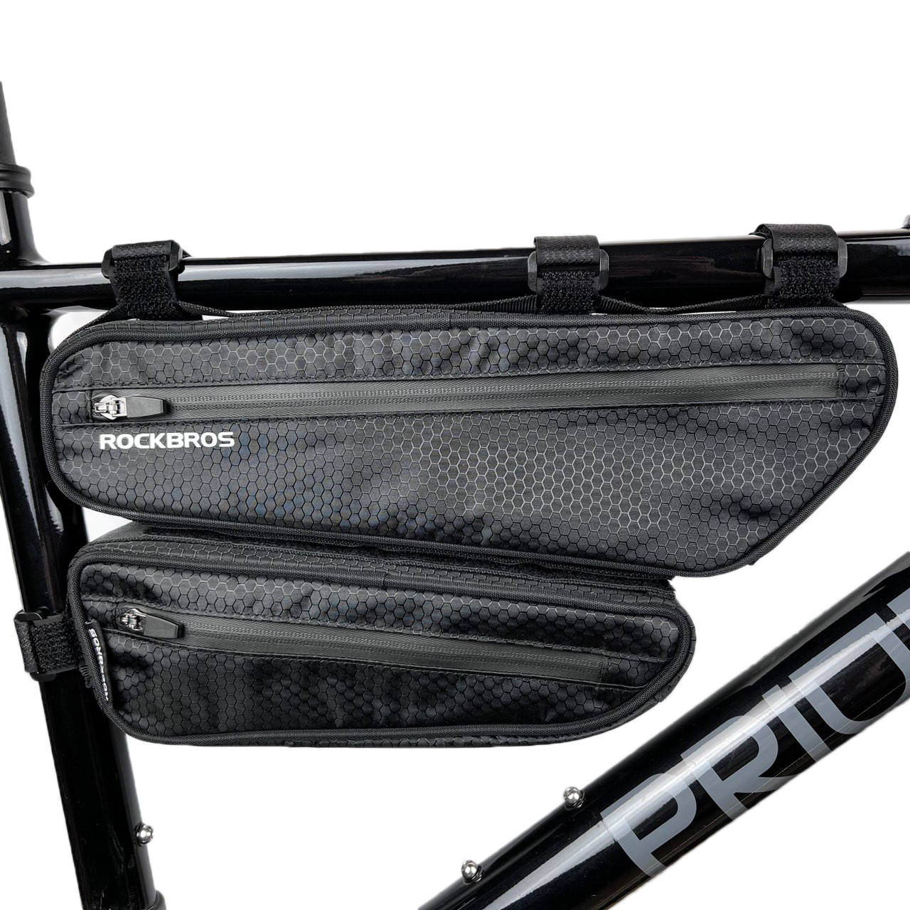 Внутрішньорамна велосумка Rockbros чорна подвійна
