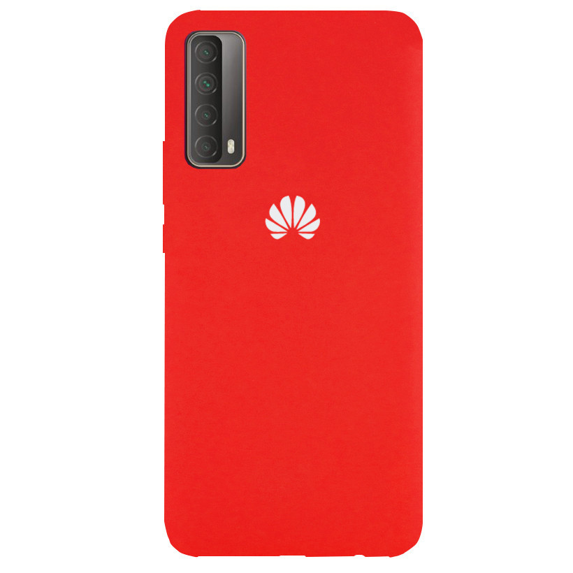 Чохол Silicone case Premium для Huawei P Smart 2021 Red (01) червоний, фото 1