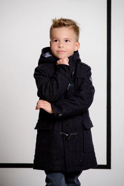 Модне дитяче пальто для хлопчика BRUMS Італія 133bfaa005 Чорний  ⁇  Верхній одяг для хлопчиків