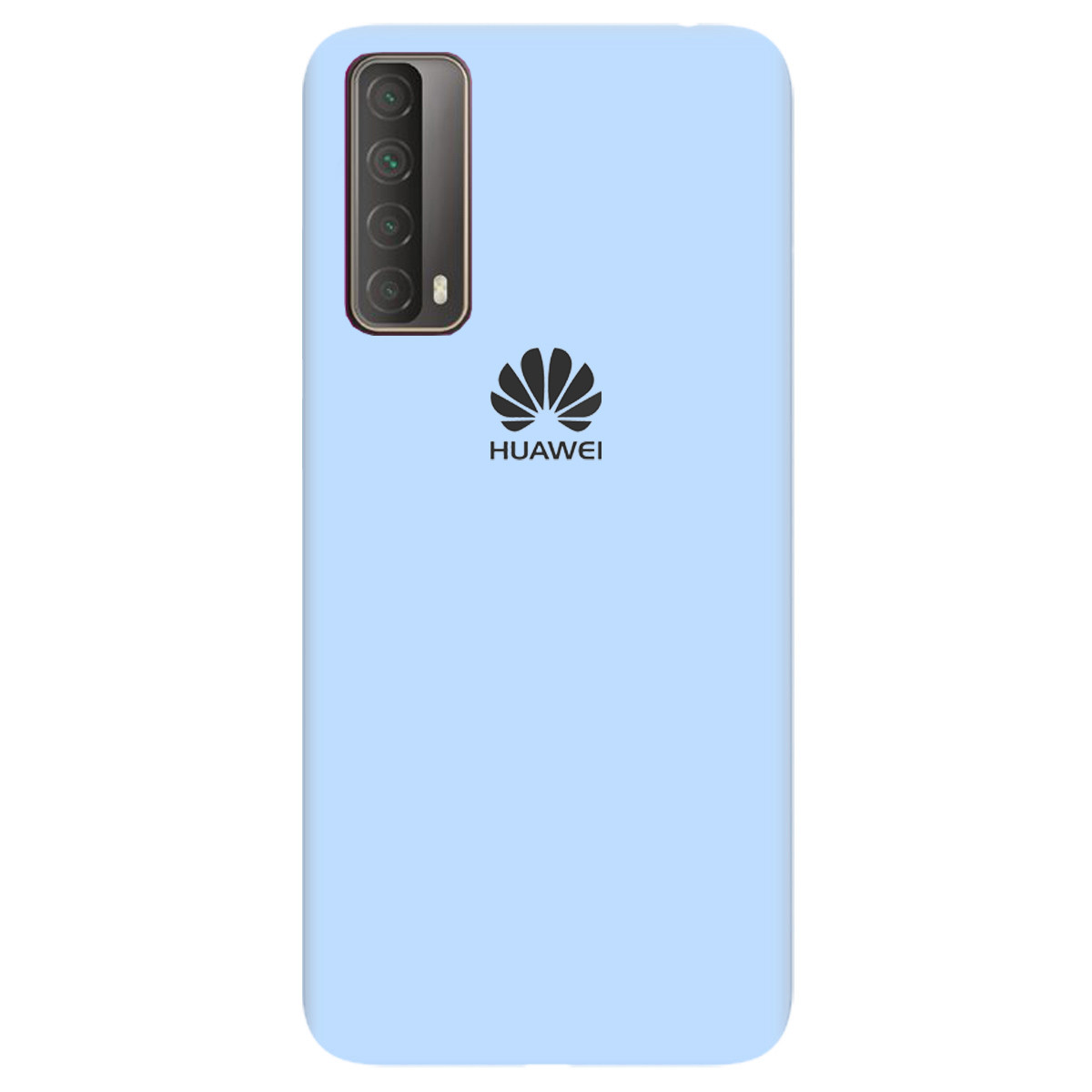 Чохол Silicone case Premium для Huawei P Smart 2021 Lilac Cream (11) блакитний, фото 1