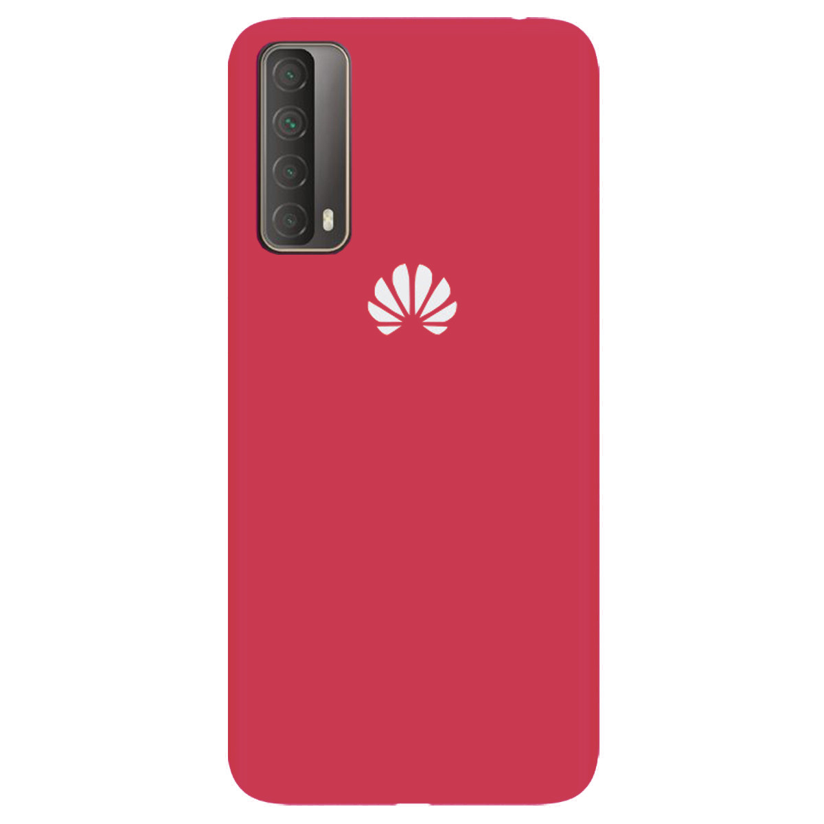 Чохол Silicone case Premium для Huawei P Smart 2021 Camelia (15) світло-червоний, фото 1