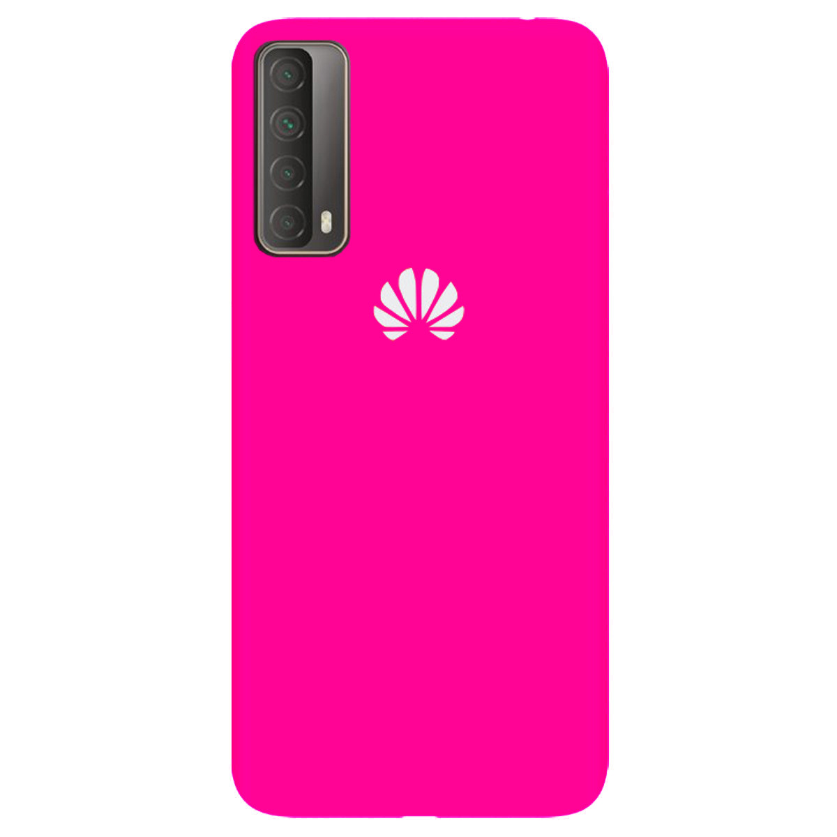 Чохол Silicone case Premium для Huawei P Smart 2021 Shiny Pink (21) яскраво рожевий, фото 1