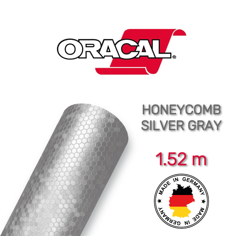 Oracal 975 Honeycomb Silver Gray, фото 1