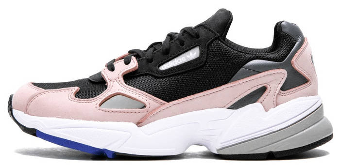 adidas falcon core black light pink