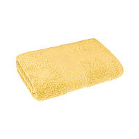 Полотенце махровое с бордюром (желтое) 50х90см 165680