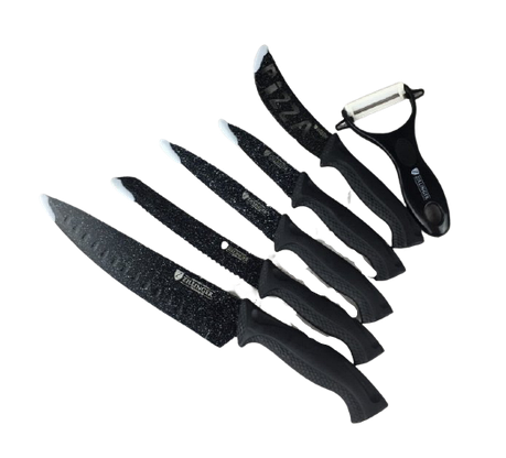 Універсальний набір ножів для кухні Zillinger ZL-902 кухонні ножі з мармуровим покриттям, фото 1