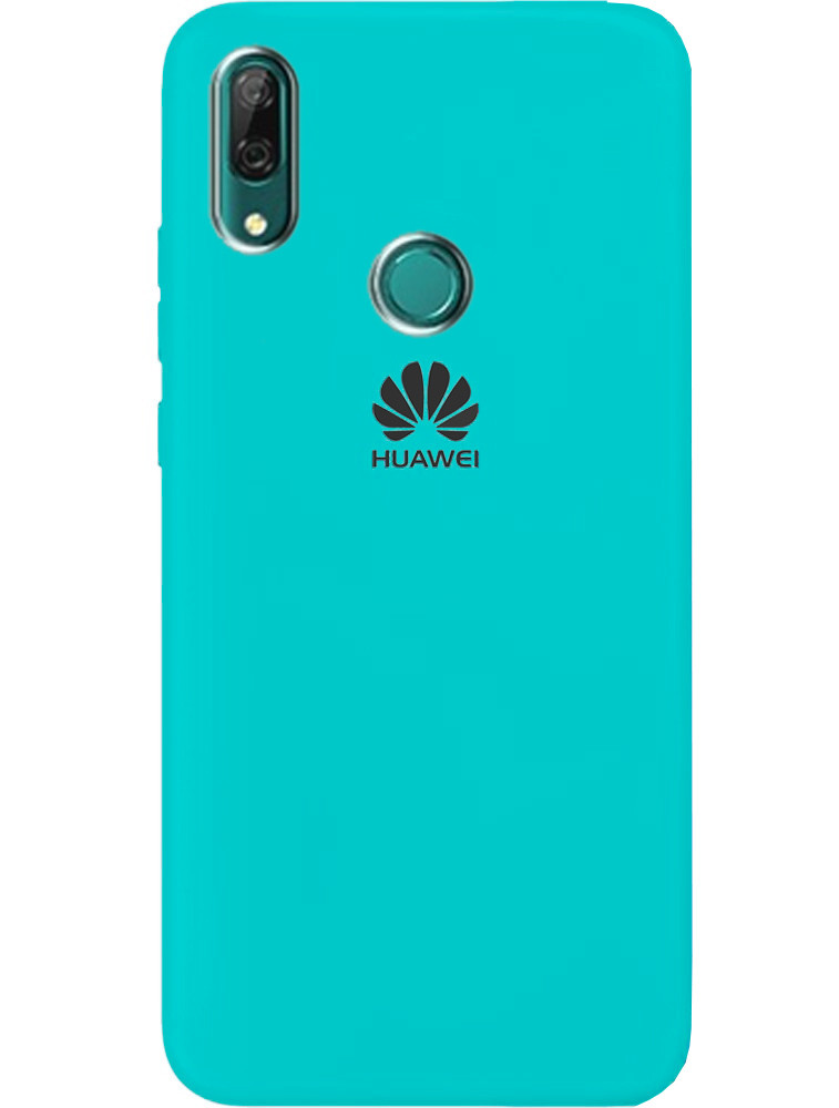Чохол Silicone case Premium для Huawei P Smart Plus Sea Blue (02) бірюза, фото 1