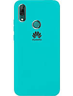 Чохол Silicone case Premium для Huawei P Smart Plus Sea Blue (02) бірюза