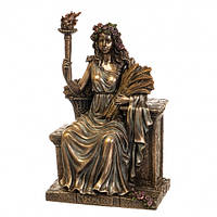 Статуэтка Деметра на троне богиня плодородия и покровительница земледелия Veronese 24 см