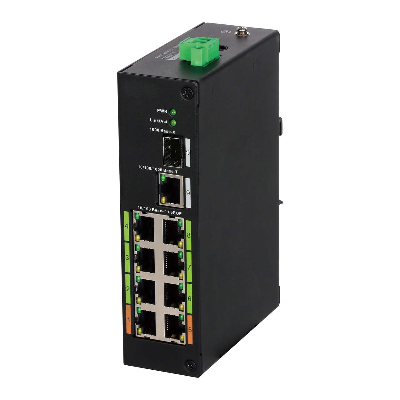 EPoE комутатор Dahua DH-LR2110-8ET-120