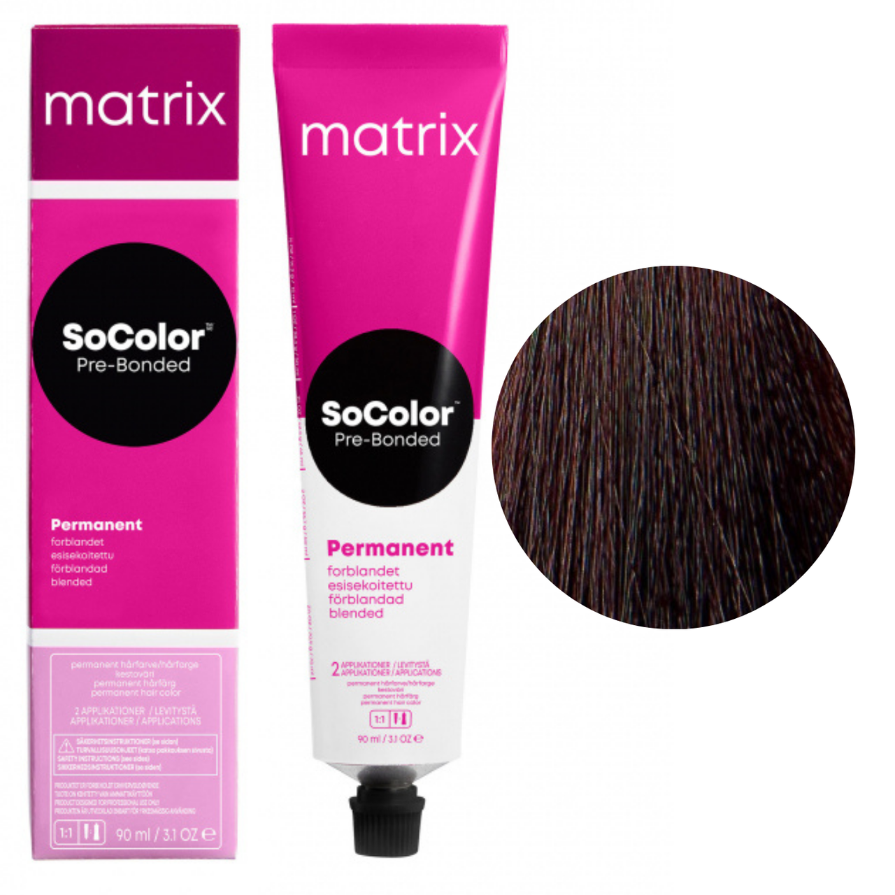 Крем-фарба для волосся Matrix Socolor Beauty №5BR Какао-вишневий світлий шатен 90 мл