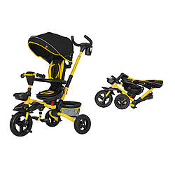 Складной велосипед с родительской ручкой