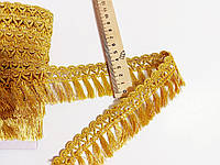 Бахрома золотая Бахрома золото люрекс " Новинка" 4 -4.5 см. з декоративним краєм