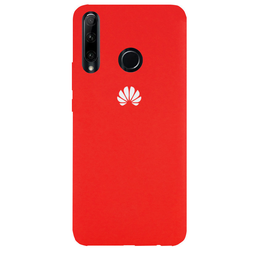 Чохол Silicone case Premium для Huawei P Smart Plus 2019 Red (01) червоний, фото 1
