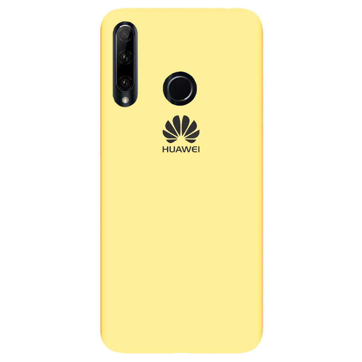 Чохол Silicone case Premium для Huawei P Smart Plus 2019 Yellow (20) жовтий, фото 1