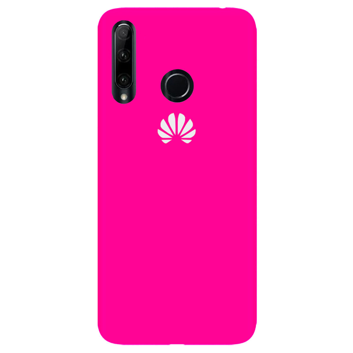 Чохол Silicone case Premium для Huawei P Smart Plus 2019 Shiny Pink (21) яскраво рожевий, фото 1