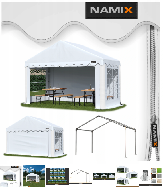 Павільйон садовий Namix 3x2 m щільність ПЭ240г/м2, фото 1