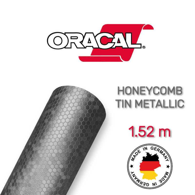 Oracal 975 Honeycomb Tin metallic, фото 1