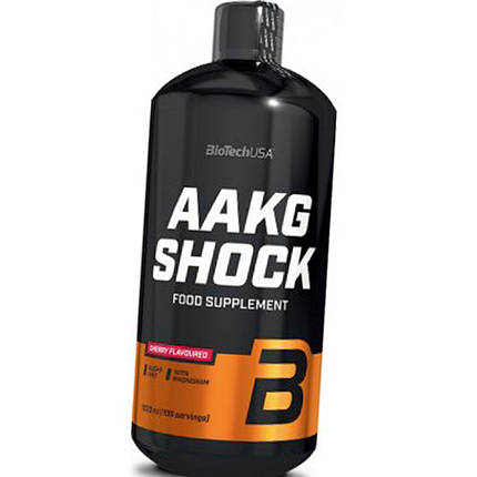 Аргінін BioTech AAKG Shock Extreme 1000 мл Вишня, фото 3