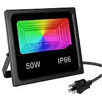 Прожектор Smart LED 50W IP66 RGB Bluetooth
