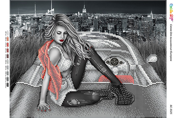 Схема для вишивки бісером БС-3325 Рок-стиль II, фото 1