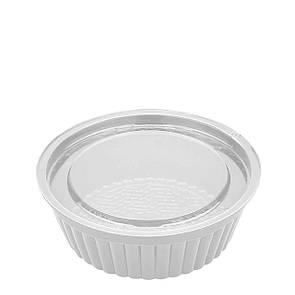 Контейнер з кришкою для соусу та десертів 120 мл прозорий соусник (100 шт.)