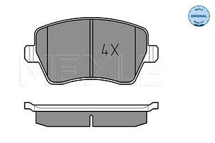 MEYLE 025 239 7317 — Комплект передніх гальмівних колодок на Рено Кліо 4