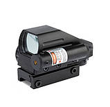 Приціл коліматорний голографічний + лазерний целеуказатель 1x22x33, 5mW, фото 2
