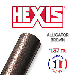 Плівка Hexis Alligator Brown HX30AL476B імітує шкіру крокодила коричнева 1.37 m