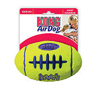 М'яч регбі KONG AirDog Squeaker Football іграшка з пищалкою для середніх порід собак M, фото 3