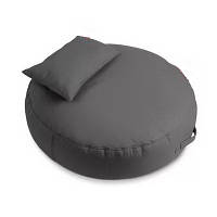 Кресло-мешок Таблетка с подушкой 30х20 см, ткань Оксфорд 600D Black, Ø50х20 см (Тia-sport ТМ)