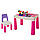 Багатофункціональний дитячий столик Poppet Колор Пінк 5 в 1 і стільчик (PP-002P), фото 2