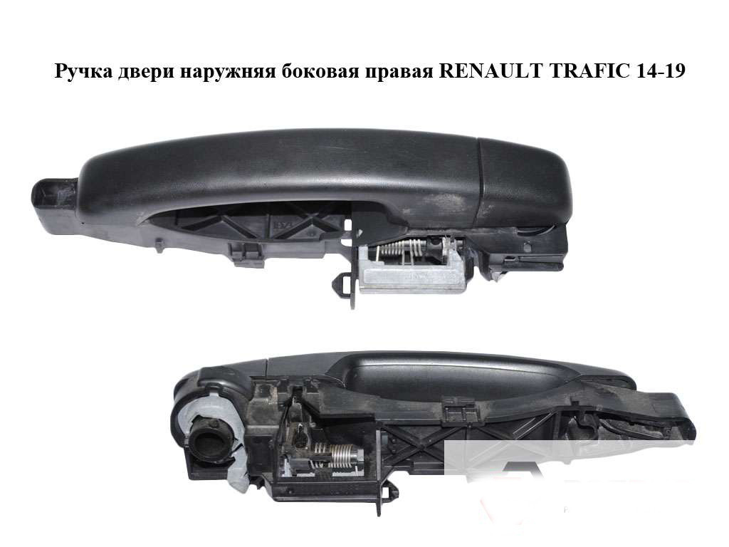 Ручка дверей зовнішня бічна права без внутрішнього меланезму RENAULT TRAFIC 3 14- (РЕНО ТРАФІК), фото 1