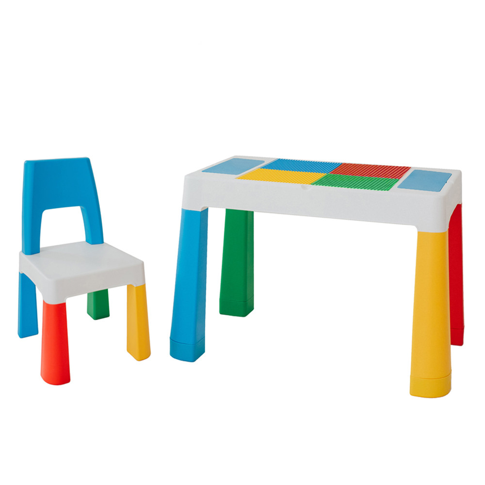Багатофункціональний дитячий столик Poppet Колор Блу 5 в 1 і стільчик (PP-002B)
