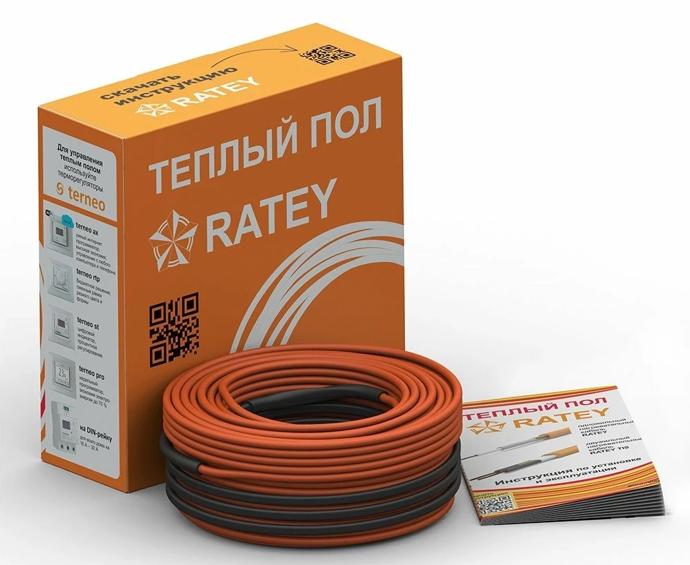 Тепла підлога Ratey RD2 (двожильний кабель) 1100/59,5