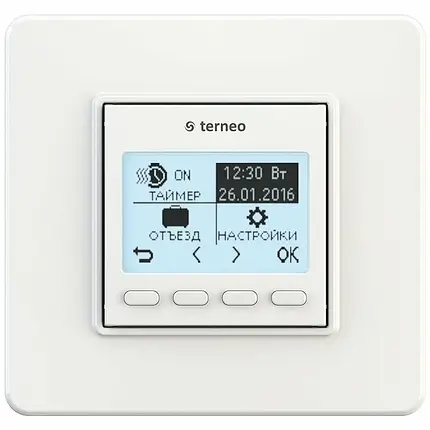 Терморегулятор Terneo Pro білий без датчика температури підлоги terneo pro, фото 1