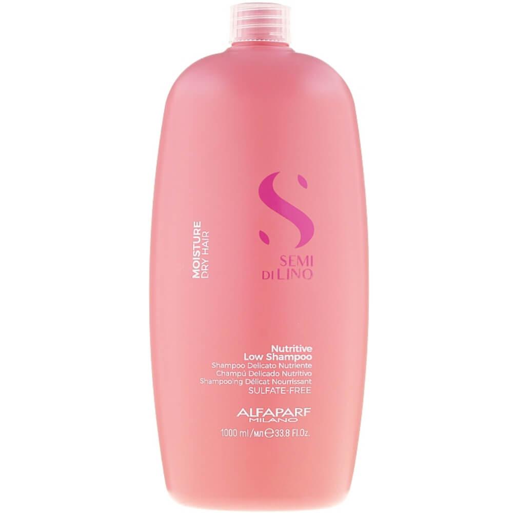 Безсульфатний живильний шампунь Alfaparf Semi Di Lino Nutritive Low Shampoo 1000 мл, фото 1