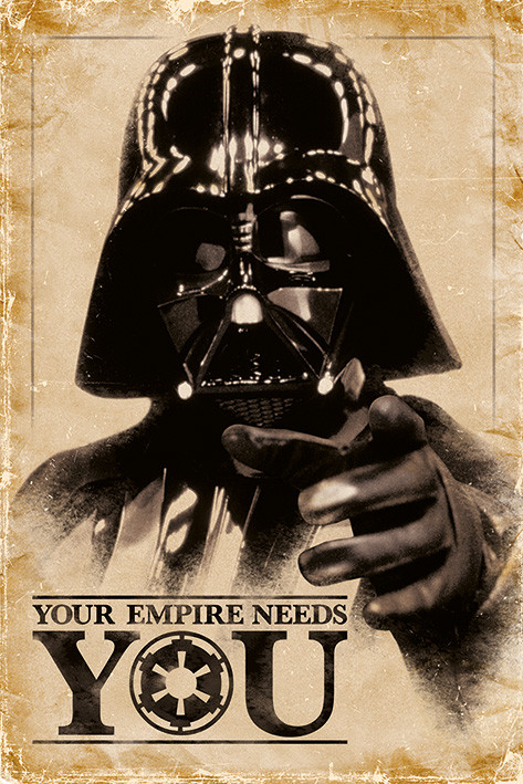 Постер "Star Wars (Your Empire Needs You) / Зоряні війни" 61 x 91,5 см