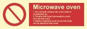 Знак ИМО 09.043 «Микроволновая печь. Меры предосторожности» фотолюминисцентный - фото 1 - id-p1548995660