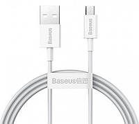 Кабель для зарядки телефона/ смартфона Baseus USB - Micro-USB 2 А 1 м Білий (CAMYS-02)